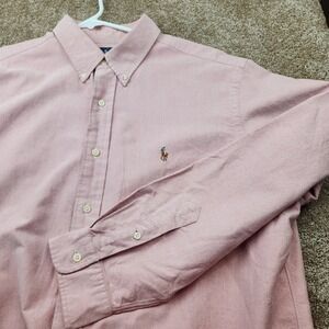 Ralph Lauren Mens Classic Fit Oxford Shirt Winter Red XL New With Tags 1078243A